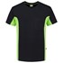 Tricorp T-shirt Bi-Color - Workwear - 102002 - zwart/limoen groen - maat XL