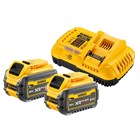 DEWALT DCB118X2-QW  Accu starterpack 54V XR FLEXVOLT - 2x 9.0 Ah Accu en Snellader