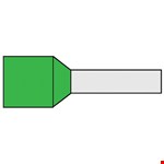 Klemko geisoleerde adereindhuls - G 494-N - 12 mm - 6 mm² - vertind - groen