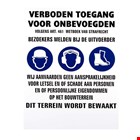 PBM informatiebord - voor bouwwerk