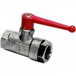 Legris - Kogelkraan Mini - messing vernikkeld - 1/4" - binnen/binnen - DN7 - 0469.07.13