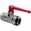Legris - Kogelkraan Mini - messing vernikkeld - 1/4" - binnen/binnen - DN7 - 0469.07.13