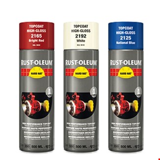 Rust-Oleum deklaag - Hard Hat - veiligheidsgeel - 0.5l - spuitbus