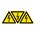 Brady waarschuwstickers W012 drieh10 elektr.span. =3x