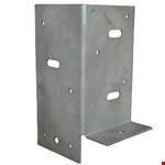 Gebr. Bodegraven paalhouder - type B - 90x90x2,5mm - verzinkt