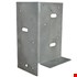Gebr. Bodegraven paalhouder - type B - 90x90x2,5mm - verzinkt