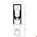 Luvema valdorpel - Lu-TO20Lu-TO20 - met rubber - 930 mm