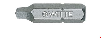 Witte bits vierkant - 1/4" - 25 mm - Robertson 3