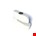SecuMax 832 afluitbare raamgrendel - incl. slot en sleutel - wit - 2510.832.12
