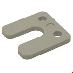 Gebr. Bodegraven drukplaten - met sleuf - 7 mm - kunststof - grijs - 192 st