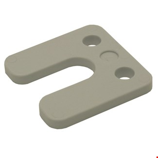 Gebr. Bodegraven drukplaten - met sleuf - 7 mm - kunststof - grijs - 192 st
