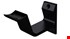 Hermeta 3552-18 leuninghouder holzadel 76 mm mat zwart