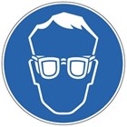 Brady gebodspictogram - oogbescherming pe