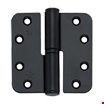 BSW kogelstiftpaumelle - RD BB 807 BV - BlackVelvet - 89x89x3 mm - draairichting  2 - zwart