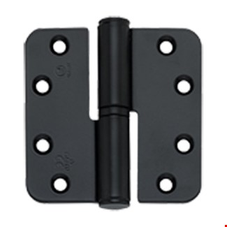 BSW kogelstiftpaumelle - RD BB 807 BV - BlackVelvet - 89x89x3 mm - draairichting  2 - zwart