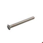 Hoenderdaal metaalschroef [200x] - RVS-A2 - lenskop - zaagsnede - M5x60mm