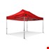 Grizzly werktent - GO-WORK 40 - 3x4,5 m - alum. frame smalle voet - rood