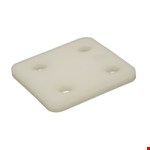 Gebr. Bodegraven drukplaten - zonder sleuf - 6 mm - kunststof - transparant - 192 st
