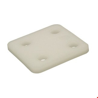 Gebr. Bodegraven drukplaten - zonder sleuf - 6 mm - kunststof - transparant - 192 st