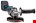 Makita haakse accu slijpmachine - GA008GM201 - 40V Max - 125mm - 2x4.0 Ah accu en lader- met vastzetschakelaar - in Mbox