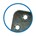 BSW kogellagerscharnier - afgeronde hoek - gegalvaniseerd - 76x76 mm - RD BB 802 GV 