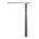 tafelpoot 60mm x 71cm verstelbaar RVS-Look