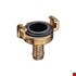 Geka messing klauwkoppeling - met slangpilaar - 13 mm - 1/2 inch
