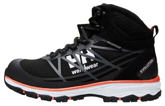 Helly Hansen werkschoenen - Chelsea Evolution 78262 - middenhoog - S3 - zwart / oranje - maat 41