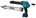 Makita CG100DSAX accu lijm en kitspuit 12V Max - 1x2.0 Ah accu en lader met 2 patroonhouders in koffer