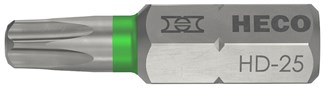 HECO schroefbits [10x] - Torx T-25 (HD25) - groen