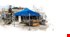 Grizzly werktent - GO-WORK 40 - 3x3 m - alum. frame smalle voet - blauw