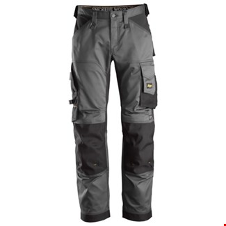 Snickers Workwear 6351 Stretch Loose Fit Werkbroek grijs/zwart - maat 50