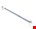 SecuBar Single barrièrestang - wit - 100-180 cm - 2010.356.015