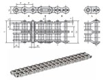 Donghua - Rollenketting - Onderhoudsvrij - SLR - Duplex - 3/4" - BS - 12B-2