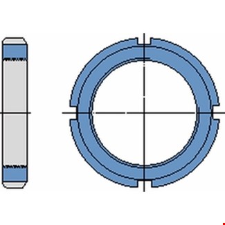 Borgmoer KMK met borgschroef en geintegreerd spanelement