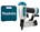 Makita 8 bar pin tacker - AF353 - 23 Ga - in koffer - met olie en veiligheidsbril