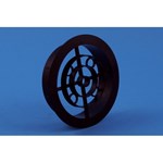 Nedco luchtrooster rond 120 mm pvc-bruin