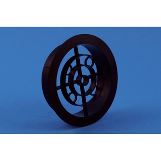 Nedco luchtrooster rond 120 mm pvc-bruin