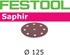 Festool Schuursch Saphir P80 25ST D125/90-P80-SA/