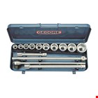 GEDORE dopsleutelset - 3/4" - 6-kant - 22-50mm - in stalen cassette - 14-delig