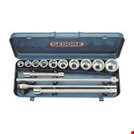 GEDORE dopsleutelset - 3/4" - 6-kant - 22-50mm - in stalen cassette - 14-delig