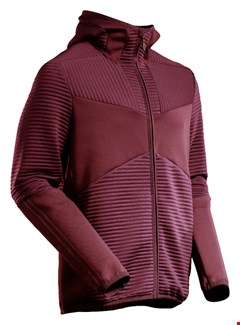 MASCOT Customized Fleece capuchontrui rits - 22603-681 - bordeaux - maat 4XL