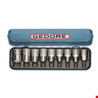 GEDORE dopsleutelset - 1/2" - TORX - E10-E24 - in kunststof cassette - 9-delig