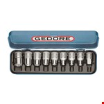 GEDORE dopsleutelset - 1/2" - TORX - E10-E24 - in kunststof cassette - 9-delig