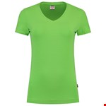 Tricorp dames T-shirt V-hals 190 grams - Casual - 101008 - limoen groen - maat L