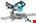 Makita radiaal accu afkortzaag - DLS714NZ - 2x18V - 190mm - excl. accu en lader - in doos