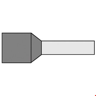 Klemko geisoleerde adereindhuls - G 492-N - 8 mm - 0.75 mm² - vertind - grijs