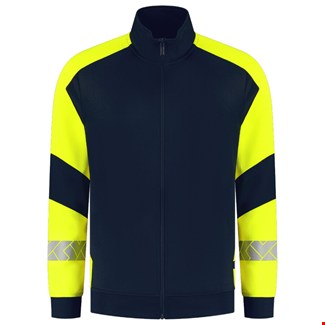 Tricorp Sweatvest Reflective Redefined 306104 Ink/Yellow - maat 5XL