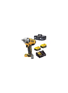 DeWALT DCF892P2T-QW 18V XR Brushless slagmoersleutel 1/2" in TSTAK koffer incl. 2x 5.0Ah accu en lader