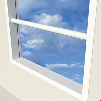 SecuBar doorvalbeveiliging Classic - wit - inclusief montagenokken - 1290 mm - 2010.366.04